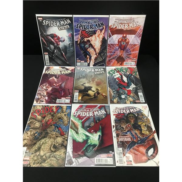 LOT OF 9 HIGH GRADE MODERN SPIDER-MAN COMICS