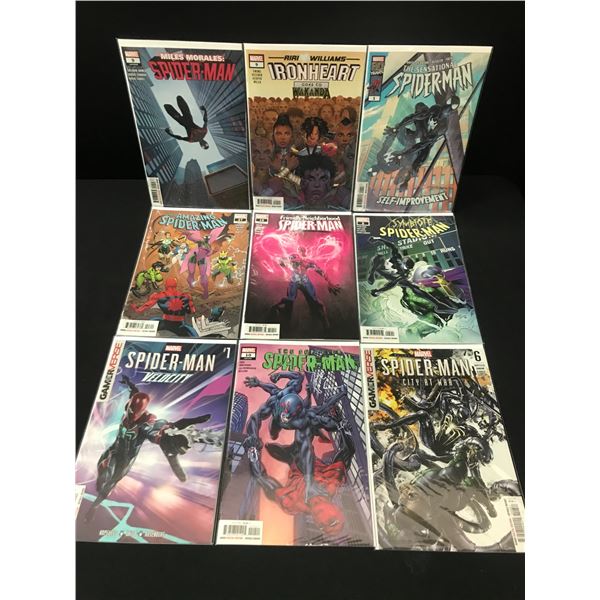 LOT OF 9 HIGH GRADE MODERN SPIDER-MAN COMICS
