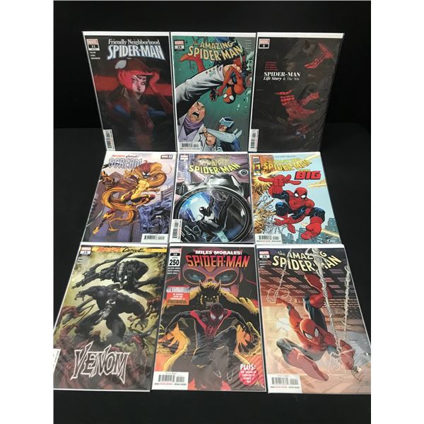 LOT OF 9 HIGH GRADE MODERN SPIDER-MAN COMICS