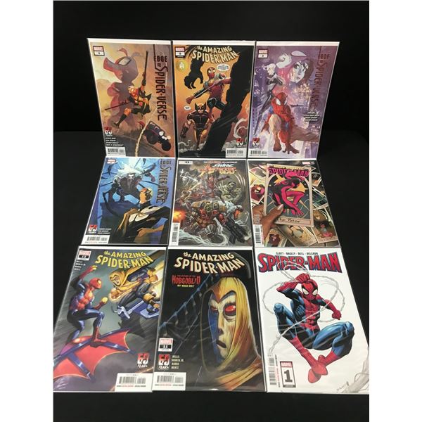 LOT OF 9 HIGH GRADE MODERN SPIDER-MAN COMICS