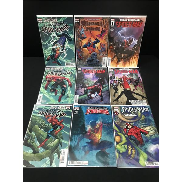 LOT OF 9 HIGH GRADE MODERN SPIDER-MAN COMICS