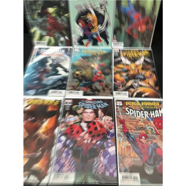 LOT OF 9 HIGH GRADE MODERN SPIDER-MAN COMICS