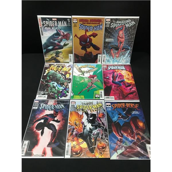 LOT OF 9 HIGH GRADE MODERN SPIDER-MAN COMICS