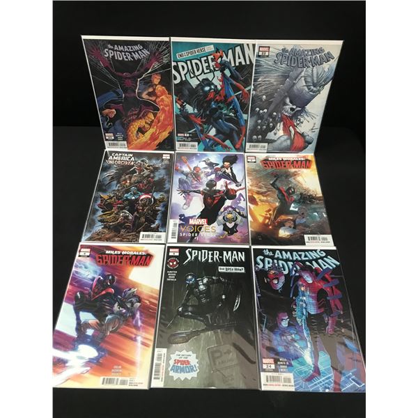 LOT OF 9 HIGH GRADE MODERN SPIDER-MAN COMICS