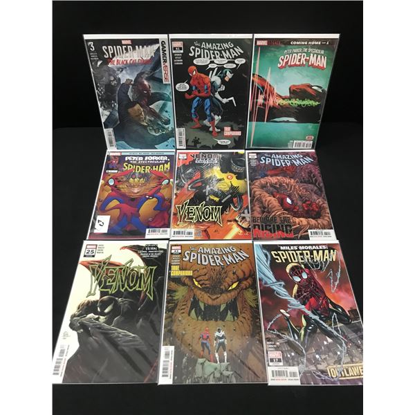 LOT OF 9 HIGH GRADE MODERN SPIDER-MAN COMICS
