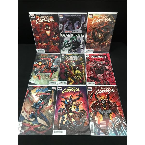 LOT OF 9 HIGH GRADE MODERN  CARNAGE COMICS