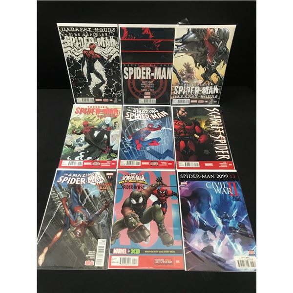 LOT OF 9 HIGH GRADE MODERN SPIDER-MAN COMICS