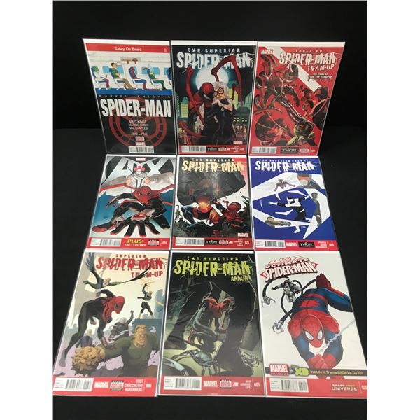LOT OF 9 HIGH GRADE MODERN SPIDER-MAN COMICS