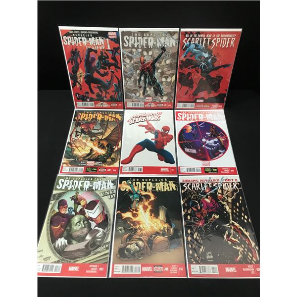 LOT OF 9 HIGH GRADE MODERN SPIDER-MAN COMICS