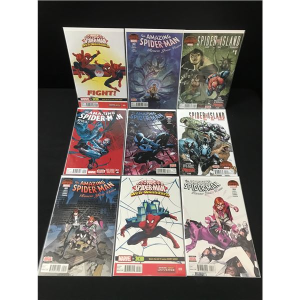 LOT OF 9 HIGH GRADE MODERN SPIDER-MAN COMICS