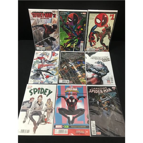 LOT OF 9 HIGH GRADE MODERN SPIDER-MAN COMICS