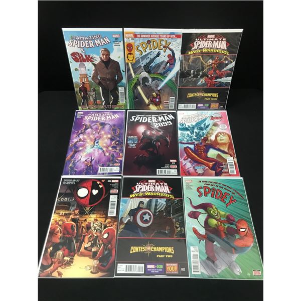 LOT OF 9 HIGH GRADE MODERN SPIDER-MAN COMICS