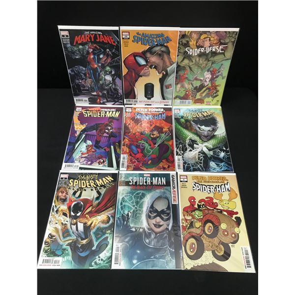LOT OF 9 HIGH GRADE MODERN SPIDER-MAN COMICS