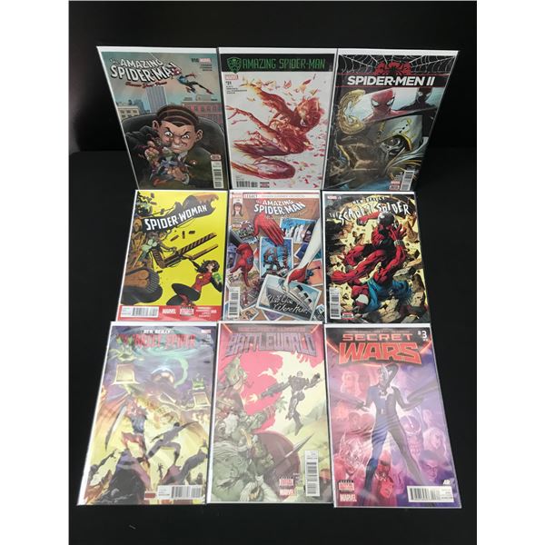 LOT OF 9 HIGH GRADE MODERN SPIDER-MAN COMICS
