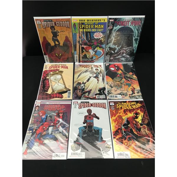 LOT OF 9 HIGH GRADE MODERN SPIDER-MAN COMICS