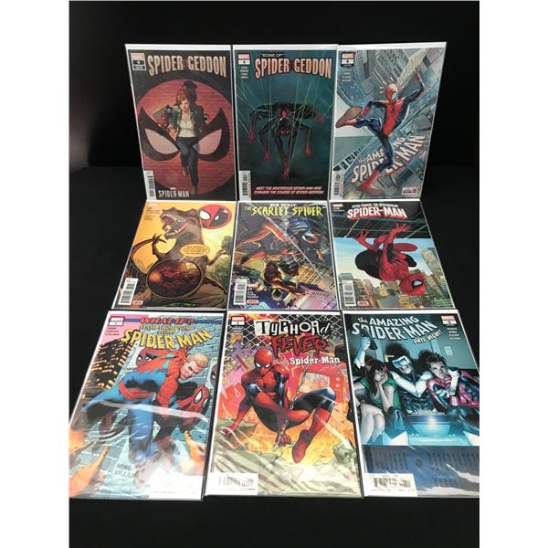 LOT OF 9 HIGH GRADE MODERN SPIDER-MAN COMICS