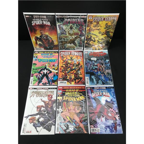 LOT OF 9 HIGH GRADE MODERN SPIDER-MAN COMICS