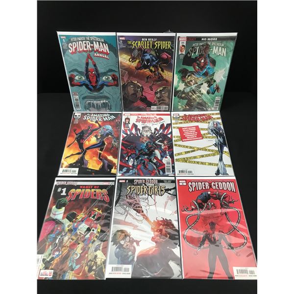 LOT OF 9 HIGH GRADE MODERN SPIDER-MAN COMICS