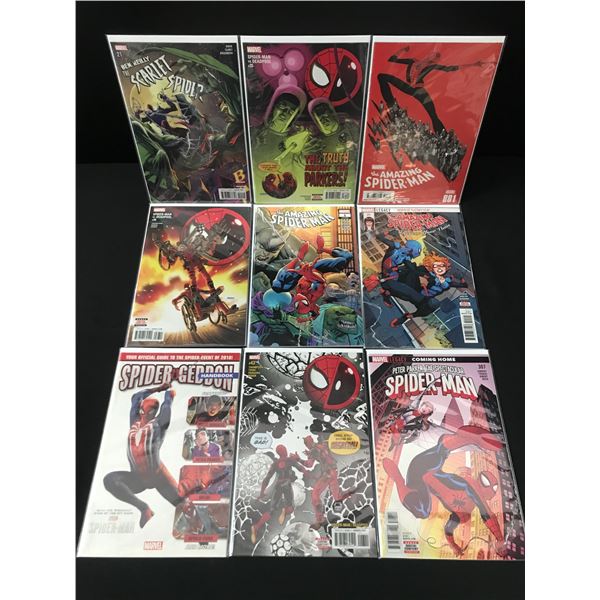 LOT OF 9 HIGH GRADE MODERN SPIDER-MAN COMICS