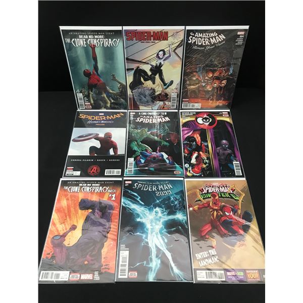 LOT OF 9 HIGH GRADE MODERN SPIDER-MAN COMICS