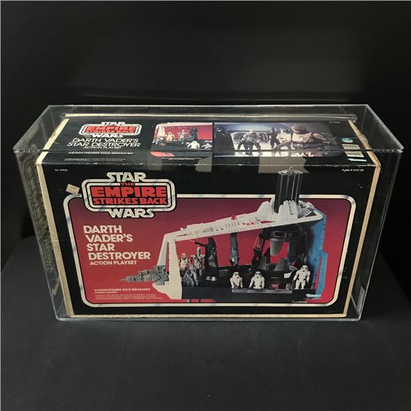 RARE 1980 KENNER STAR WARS EMPIRE STRIKE BACK VADER'S STAR DESTROYER - AFA GRADE 80