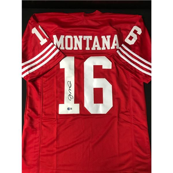 JOE MONTANA SIGNED SAN FRANCISCO 49ERS FOOTBALL JERSEY - BECKETT COA