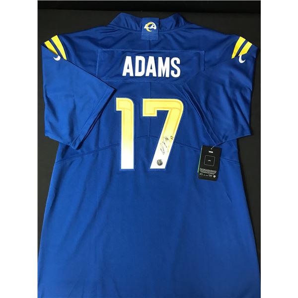 DAVANTE ADAMS SIGNED LOS ANGELES RAMS CUSTOM JERSEY - KB COA