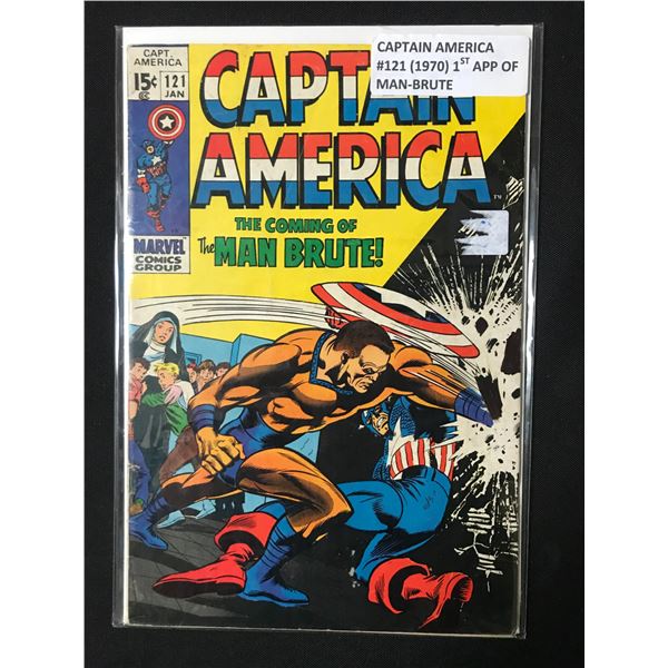 CAPTAIN AMERICA #121 (1970) 1ST APP OF MAN BRUTE - MARVEL COMICS