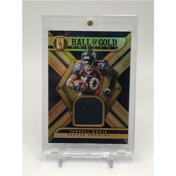 2019 PANINI GOLD STANDARD FOOTBALL TERRELL DAVIS PATCH TRADING CARD 020/149