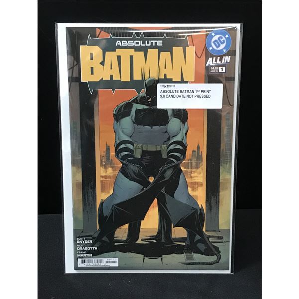 ABSOLUTE BATMAN #1 1ST PRINT - DC COMICS