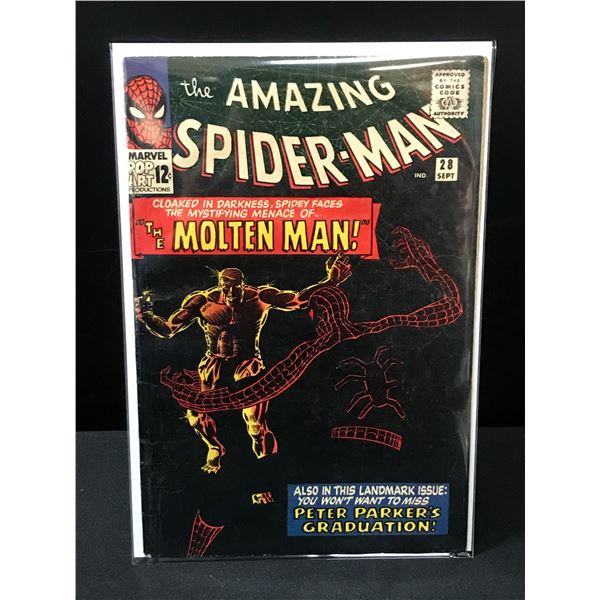 THE AMAZING SPIDERMAN NO.28 1ST APPEARANCE MOLTEN MAN - MARVEL COMICS