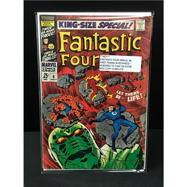 FANTASTIC FOUR ANNUAL #6 1ST FRANKLIN RICHARDS - MARVEL COMICS
