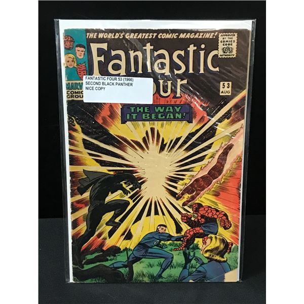 FANTASTIC FOUR #53 (1966) 2ND APP BLACK PANTHER - MARVEL COMICS