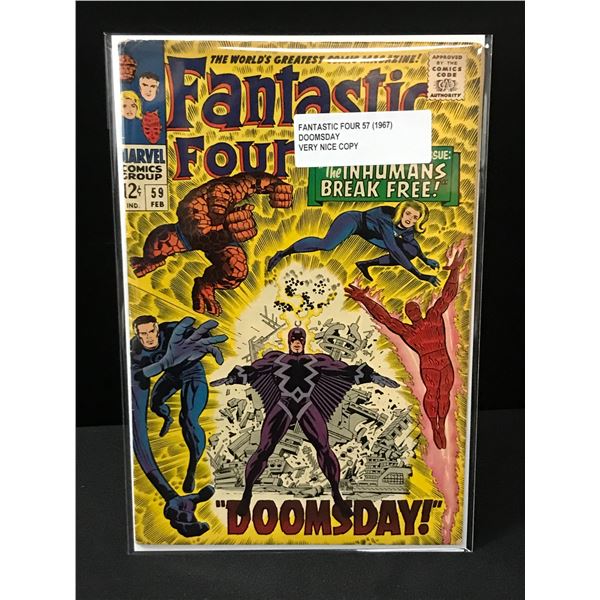 FANTASTIC FOUR #57 (1967) DOOMSDAY - MARVEL COMICS