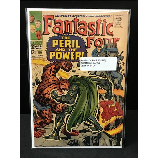 FANTASTIC FOUR #60 (1967) DOOM HULK BATTLE - MARVEL COMICS
