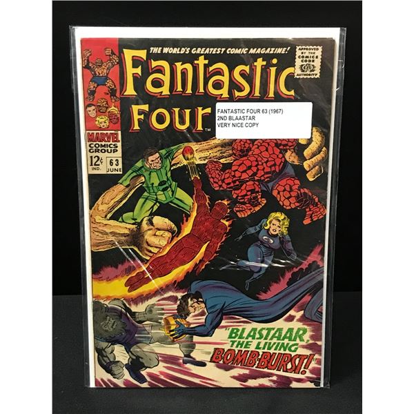FANTASTIC FOUR #63 (1967) 2ND BLAASTAR - MARVEL COMICS