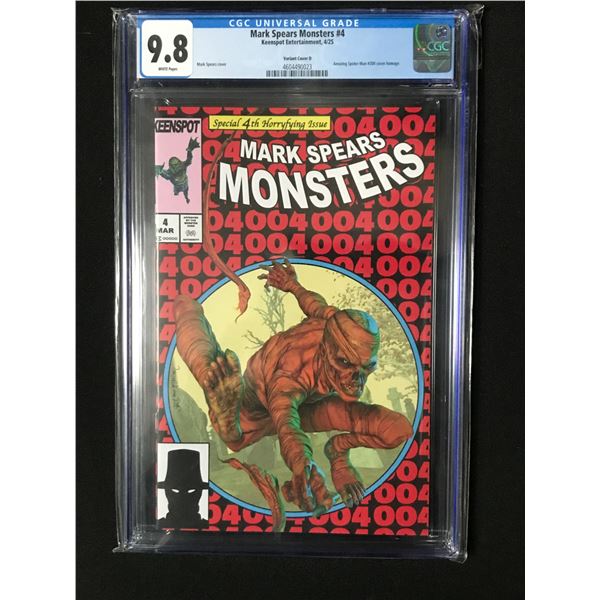 MARK SPEAR'S MONSTERS #4 BY KEENSPOT COMICS - CGC GRADE 9.8