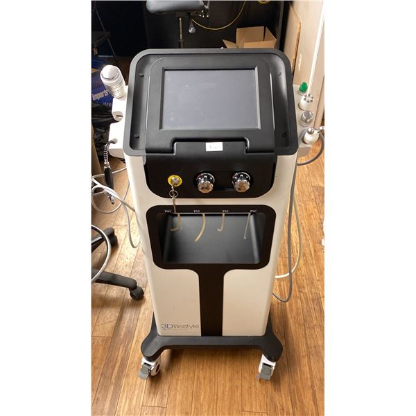 3D LIFESTYLE PROFESSIONAL SKIN AQUA FACIAL MACHINE WITH ATTACHMENTS & FOOT PEDAL