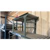 Image 2 : ULINE H-4071 GREEN INDUSTRIAL 30"W X 5'L ADJUSTABLE GRAVITY ROLLER CONVEYOR SYSTEM WITH 2 LEGS &