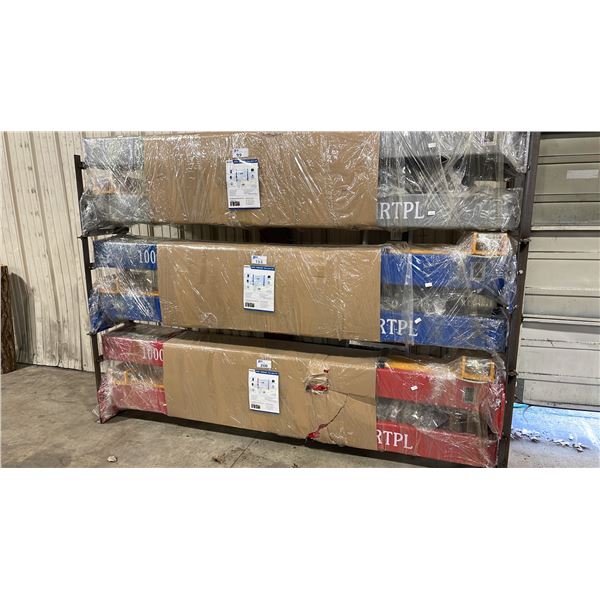 IRANCH IRTPL 10,000 LBS CAPACITY BLUE 2 POST HYDRAULIC / ELECTRIC INDUSTRIAL 4 POINT VEHICLE LIFT