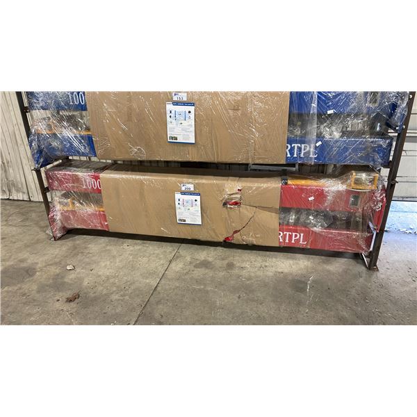 IRANCH IRTPL 10,000 LBS CAPACITY RED 2 POST HYDRAULIC / ELECTRIC INDUSTRIAL 4 POINT VEHICLE LIFT