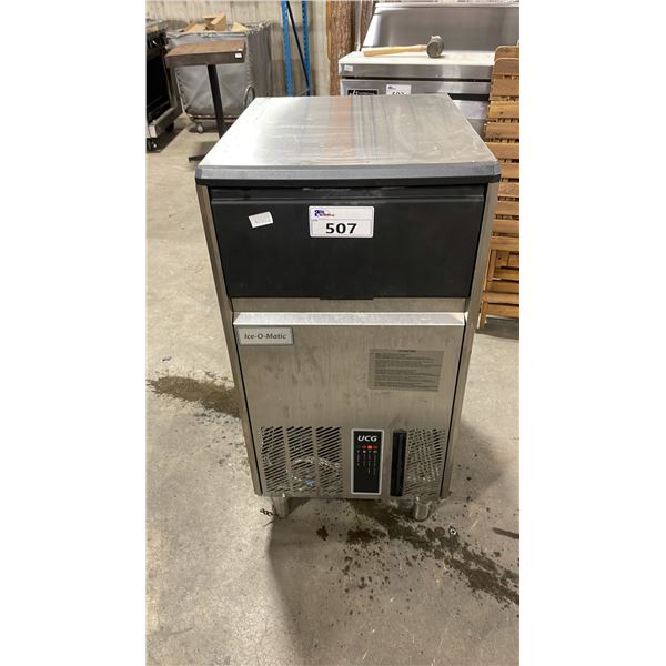ICE-O-MATIC UCG 100AS STAINLESS STEEL COMMERCIAL ELECTRIC CUBE STYLE ICE MACHINE / HOPPER
