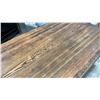 Image 2 : DARK SOLID WOOD TOP 33"W X 21"D X 32"H BLACK METAL BASE COMMERCIAL RESTAURANT TABLE