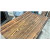 Image 2 : DARK SOLID WOOD TOP 33"W X 21"D X 32"H BLACK METAL BASE COMMERCIAL RESTAURANT TABLE