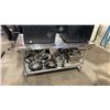 Image 1 : STAINLESS STEEL 2 TIER 60"W X 30"D X 34"H COMMERCIAL PREPARATION TABLE *CONTENTS NOT INCLUDED*