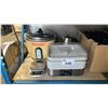 Image 1 : HAMILTON BEACH STAINLESS STEEL ELECTRIC DEHYDRATOR, RICE MASTER 25 CUP ELECTRIC RICE COOKER, DIGITAL