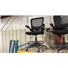 Image 2 : 2 BLACK MESH BACK MULTI LEVER TASK CHAIRS & BLACK ULINE MULTI LEVER TASK CHAIR *MUST TAKE ALL*