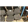 Image 2 : 6 BLACK ULINE MULTI LEVER STENO STYLE TASK CHAIRS *MUST TAKE ALL*