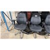 Image 2 : 8 GREY ULINE MID BACK PADDED MULTI LEVER TASK CHAIRS *MUST TAKE ALL*