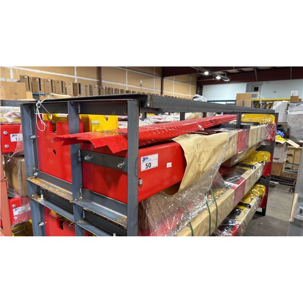 AGT ATK-B1000 RED 10,000 LBS CAPACITY 2 POST HYDRAULIC / ELECTRIC INDUSTRIAL 4 POINT VEHICLE LIFT
